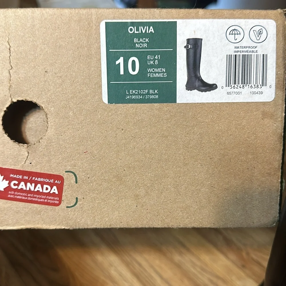 Black Women's Rain Boots